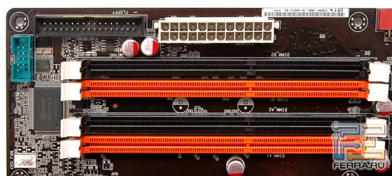 ASUS P5E3: ������� DIMM, ATX 24-pin, FDD � COM