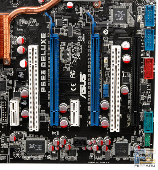 ASUS P5E3 Deluxe: ����� ����������, ���������� USB, FireWire, COM