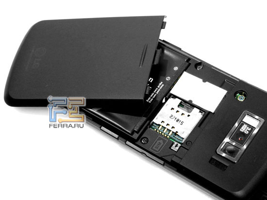LG KF600: аккумулятор