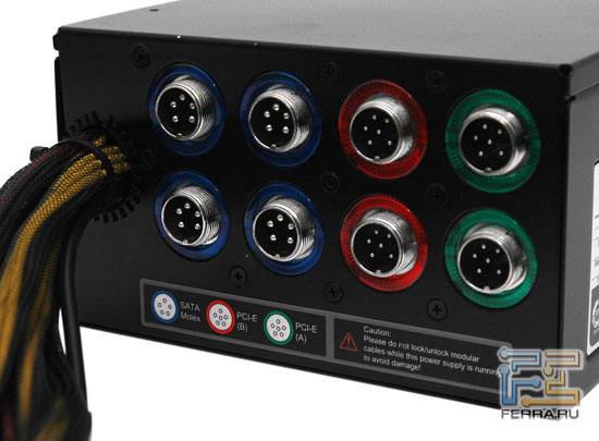 Tagan BZ Series 1100W: низковольтные терминалы