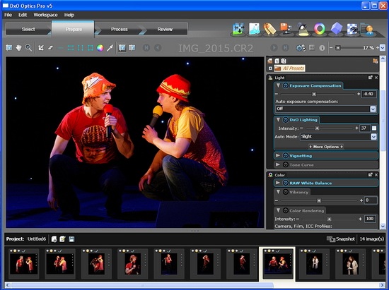 DxO Optics Pro v5.0.3