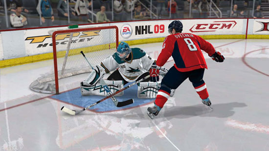 В мультиплеере «NHL 09» схлестнётся до 12 игроков
