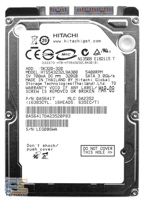 Hitachi Travelstar 5K320 2