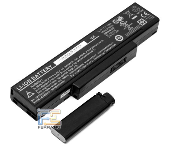 Desten EasyBook D855: аккумулятор