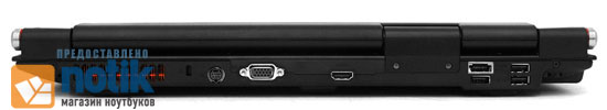 ASUS G2Sv: задняя грань