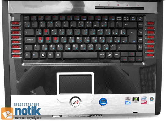 ASUS G2Sv: клавиатура