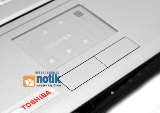 Toshiba Satellite X200-251: сенсорная панель