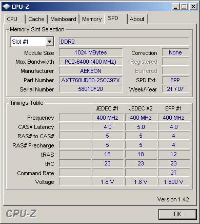 SPD ������ Aeneon Xtune AXT760UD00-25C-K-2G