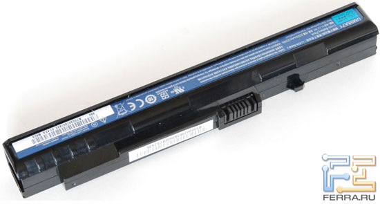 Acer Aspire One: аккумулятор