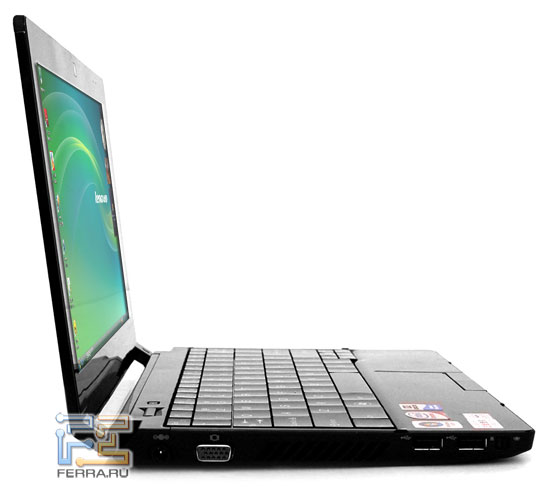 Lenovo IdeaPad U110: внешний облик в открытом состоянии