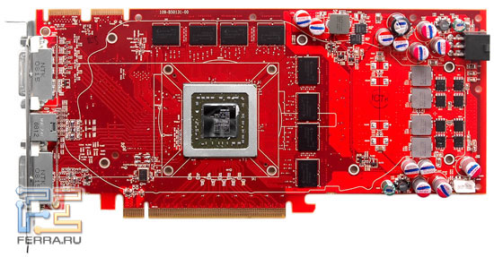 Печатная плата видеокарты Radeon HD 4850