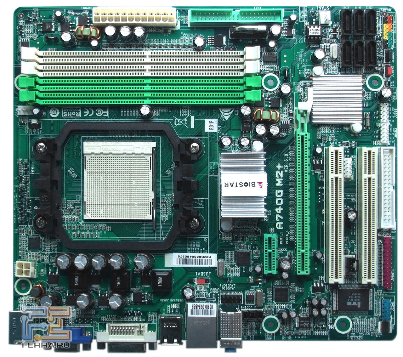 Слоты DIMM, разъёмы