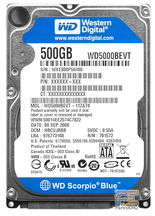 Western Digital WD5000BEVT 2