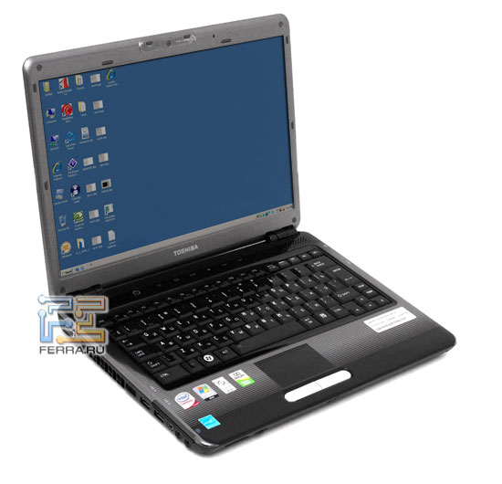 Toshiba Satellite U400-10O: внешний вид в открытом состоянии 1