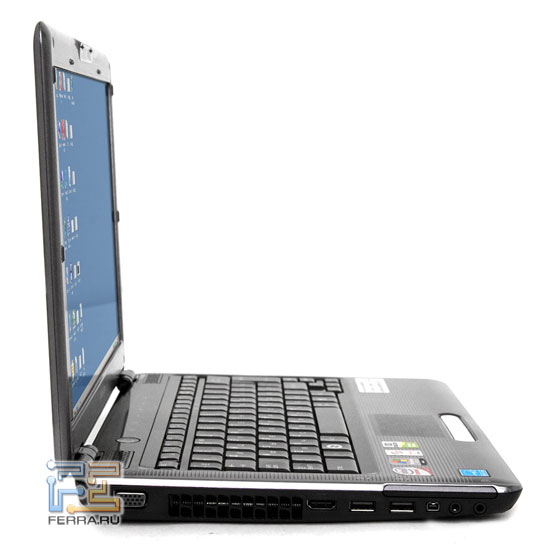Toshiba Satellite U400-10O: внешний вид в открытом состоянии 2