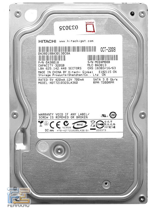 Жесткий диск Hitachi HDT721032SLA360 2