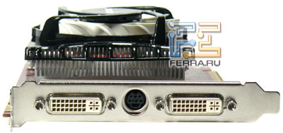 Периферийные разъемы на видеокарте Force3D Radeon HD4830