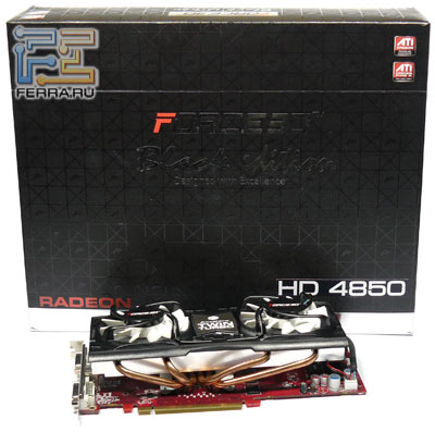 Упаковка видеокарты Force3D Radeon HD4850 Black Edition