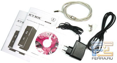 Комплект поставки RaidSonic ICY BOX IB-NAS4210-B