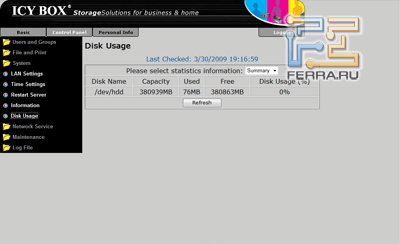 Disk Usage, ������