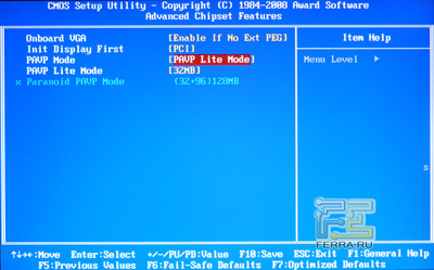 Advanced Chipset Features,
