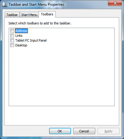 Настройка меню Пуск