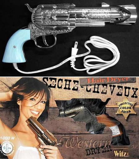 Western Revolver Hair Dryer