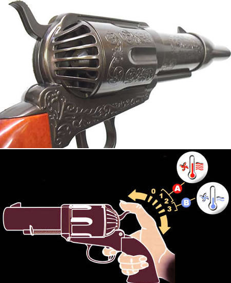 Western Revolver Hair Dryer
