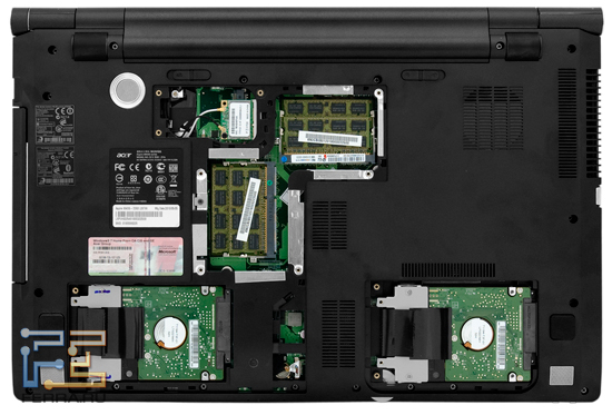 Внутренняя компоновка Acer Aspire 8943G