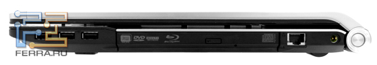 Правый торец корпуса Acer Aspire 8943G