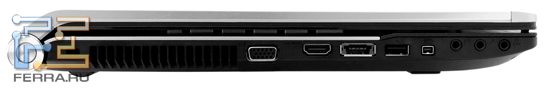 Левый торец корпуса Acer Aspire 8943G