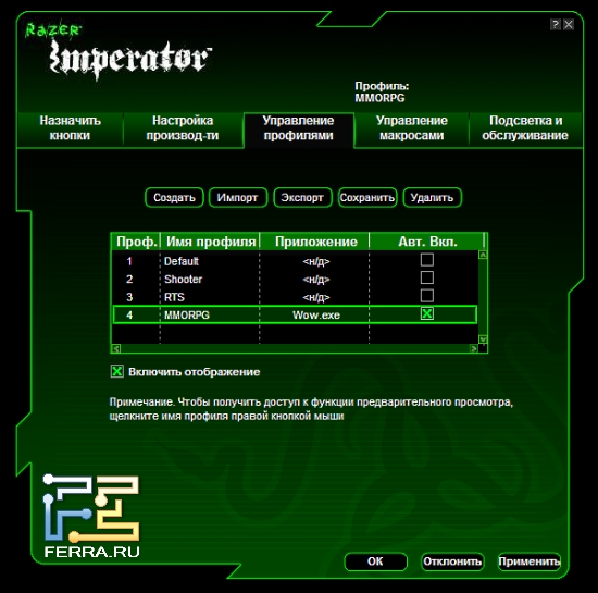 Razer Imperator - ���������� ���������
