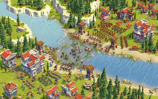 Масштабная заварушка – во всяком случае, по меркам Age of Empires Online