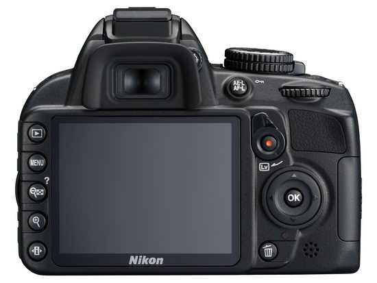 Nikon D3100 – обличье сзади