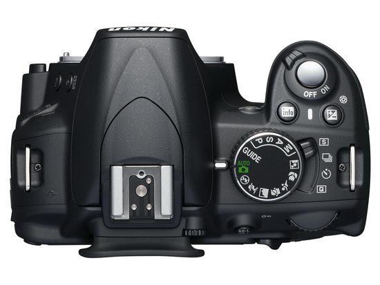 Nikon D3100 - вид сверху