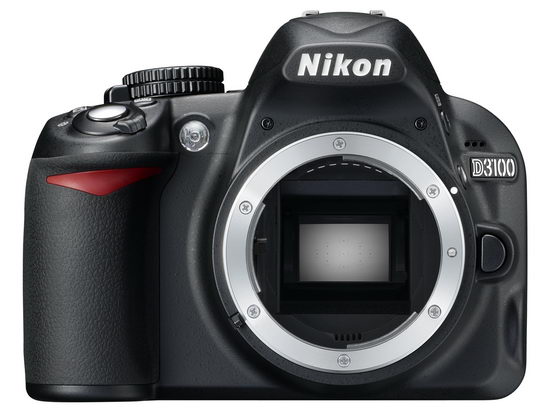 Байонет Nikon D3100 крупным планом