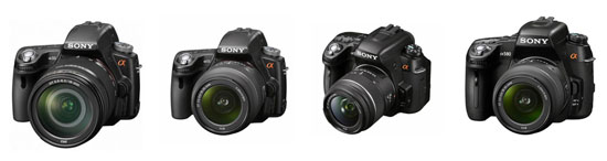 Новые зеркальные камеры Sony Alpha A33, A55, A560 и A580