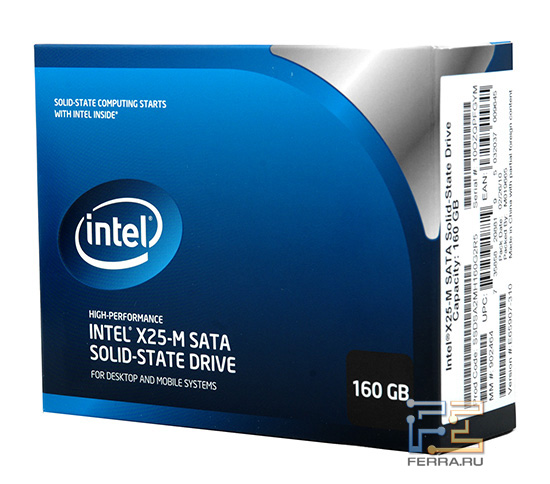 Retail упаковка Intel X25-M G2 160 GB