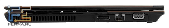 ����� ����� HP ProBook 5230m: ������ �������, DisplayPort, RJ-45, D-SUB