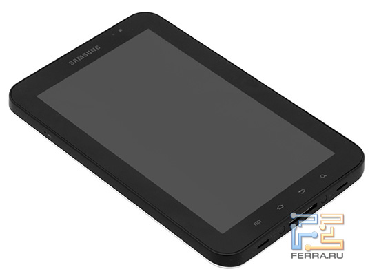 Samsung Galaxy Tab: вид спереди Samsung Galaxy Tab: вид спереди