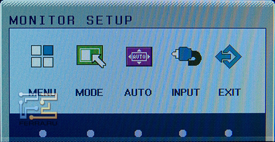 Меню состоит из 
четырех основных пунктов и полутора десятка подпунктов