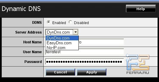 Связав роутер и URL-адрес в домене сервиса, можно позволить интернет-пользователям заходить на размещенный на домашнем компьютере сайт или файловый архив по одному и тому же адресу вроде 123.dyndns.org