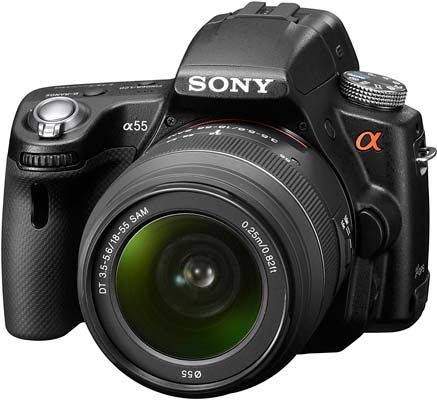 Камера с полупрозрачным зеркалом Sony SLT a55: вес меньше, возможностей больше