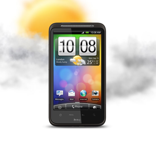 Классический моноблочный дизайн HTC Desire HD