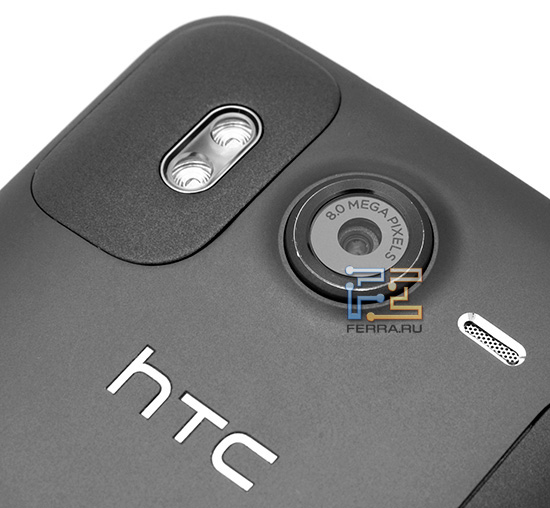 Встроенная камера, вспышка и системный динамик HTC Desire HD