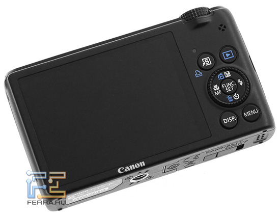 Задняя часть фотоаппарата Canon PowerShot S95