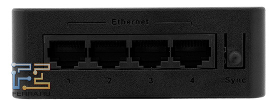 Ethernet-портов четыре, хотя сетевой контроллер в WD LiveWire поддерживает больше