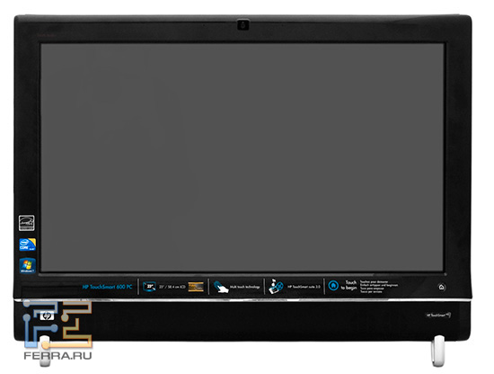 HP TouchSmart 600. Вид спереди