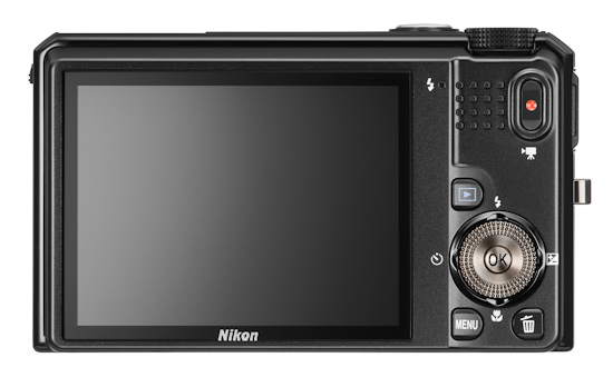 Nikon Coolpix S9100: вид сзади