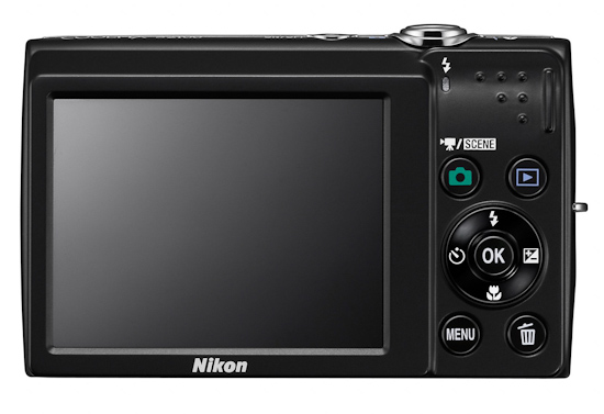 Nikon Coolpix S2500: вид сзади